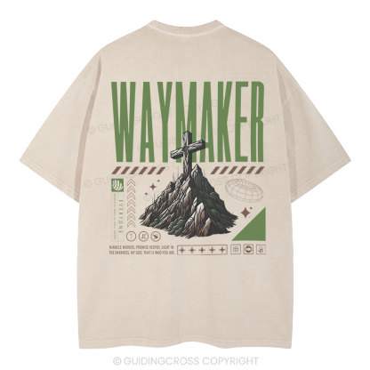 Waymaker Christian Washed T-Shirt