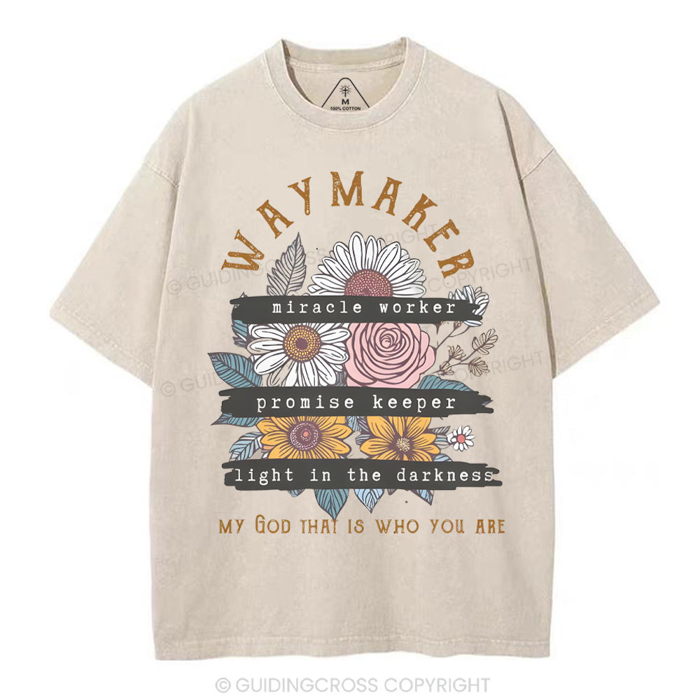 Waymaker Christian Washed T-Shirt
