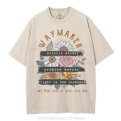 Waymaker Christian Washed T-Shirt