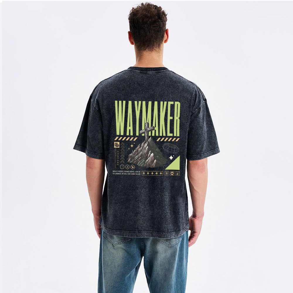 Waymaker Christian Washed T-Shirt
