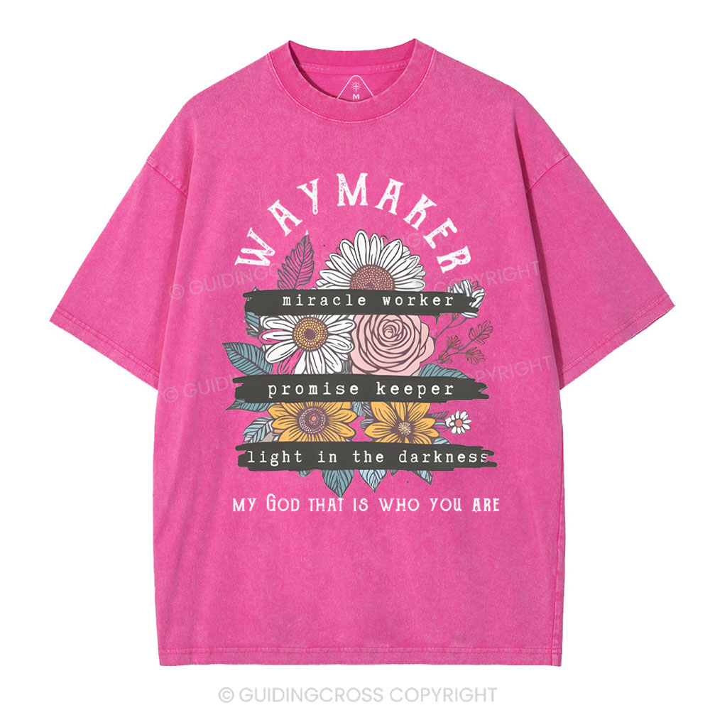 Waymaker Christian Washed T-Shirt