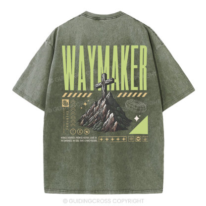 Waymaker Christian Washed T-Shirt