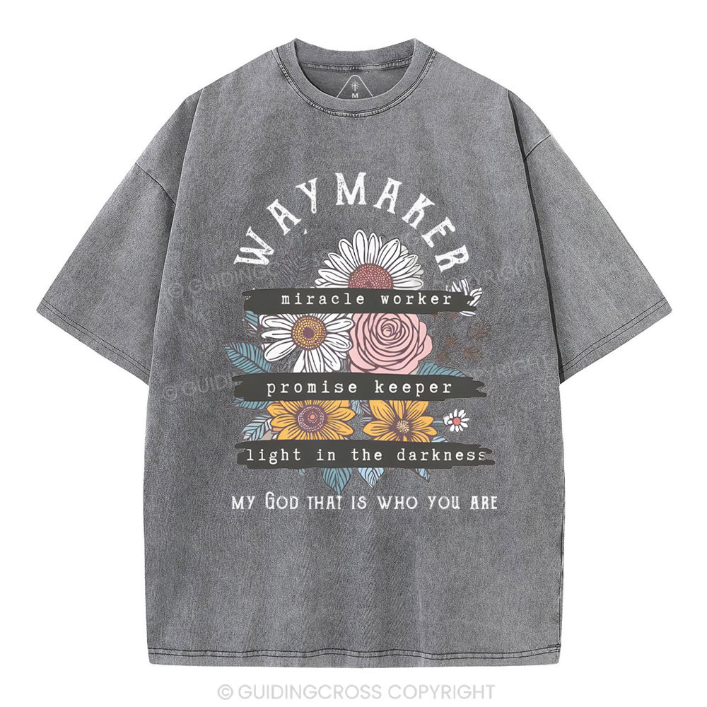 Waymaker Christian Washed T-Shirt