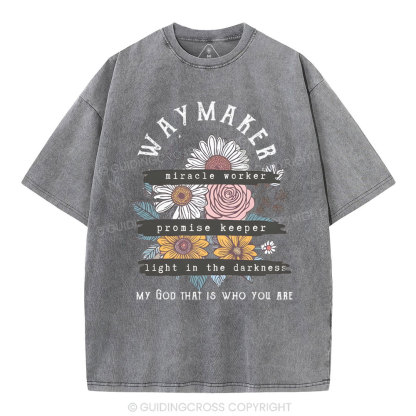 Waymaker Christian Washed T-Shirt