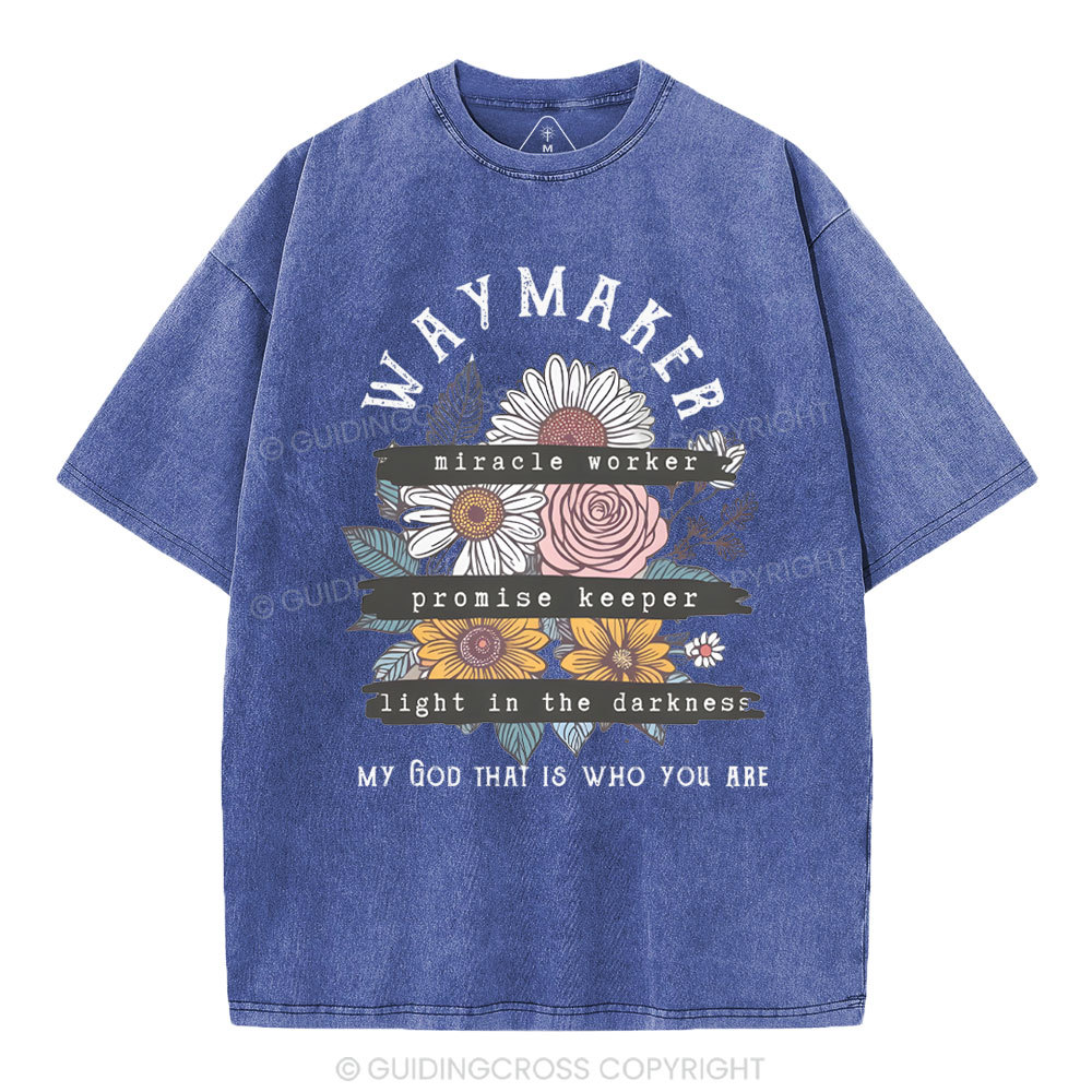 Waymaker Christian Washed T-Shirt
