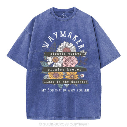 Waymaker Christian Washed T-Shirt