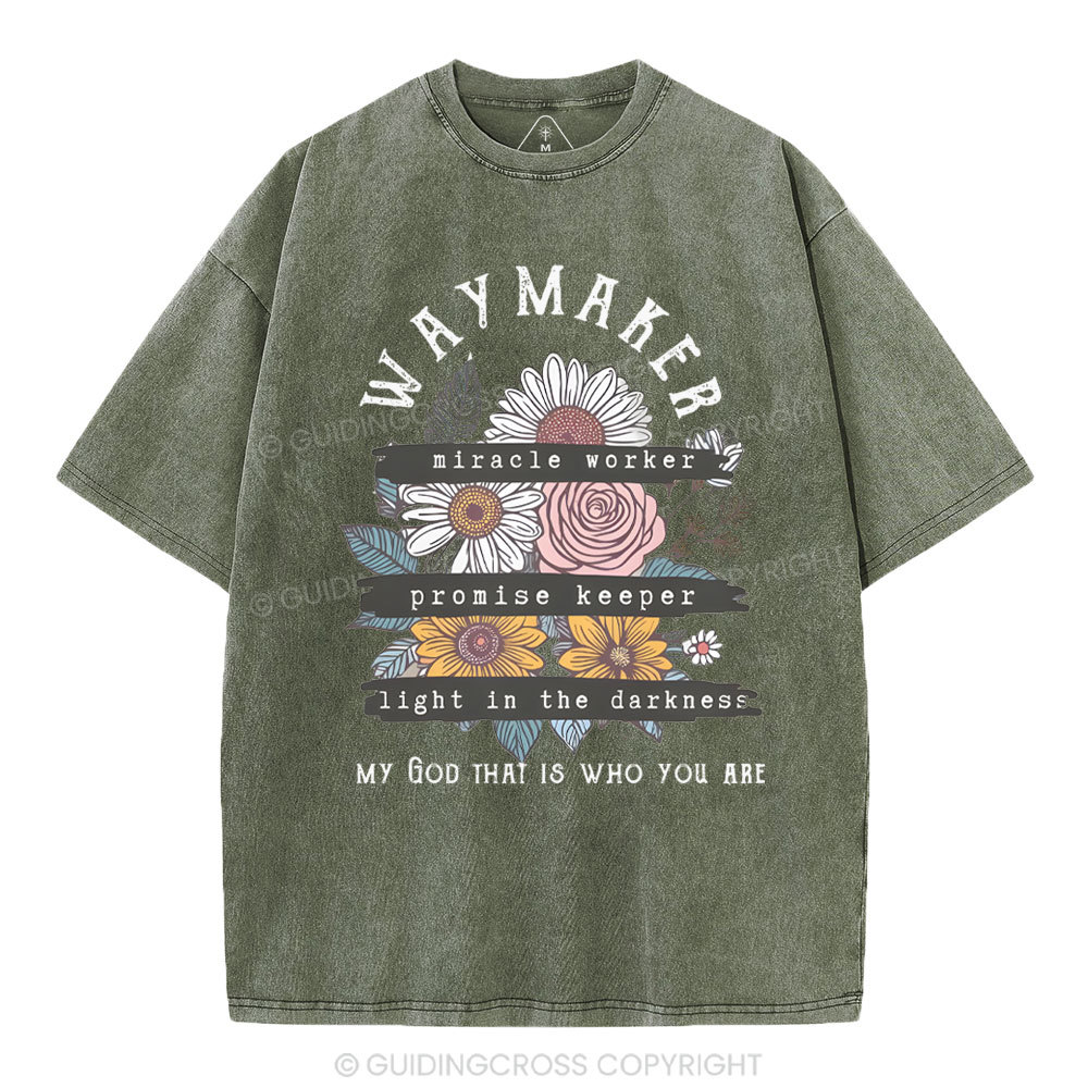 Waymaker Christian Washed T-Shirt