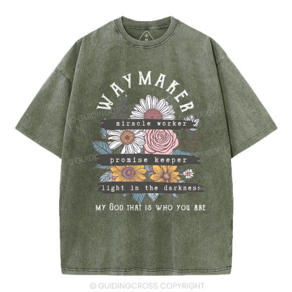 Waymaker Christian Washed T-Shirt