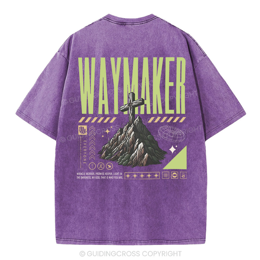 Waymaker Christian Washed T-Shirt Sale - GuidingCross