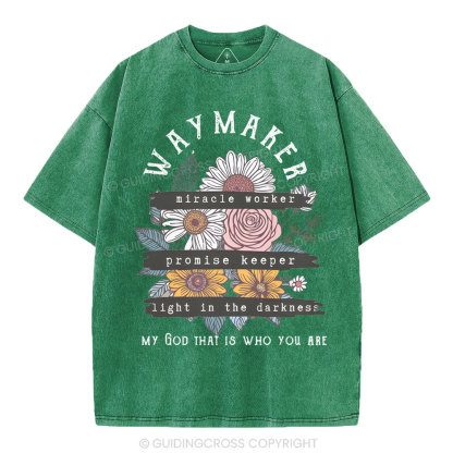 Waymaker Christian Washed T-Shirt