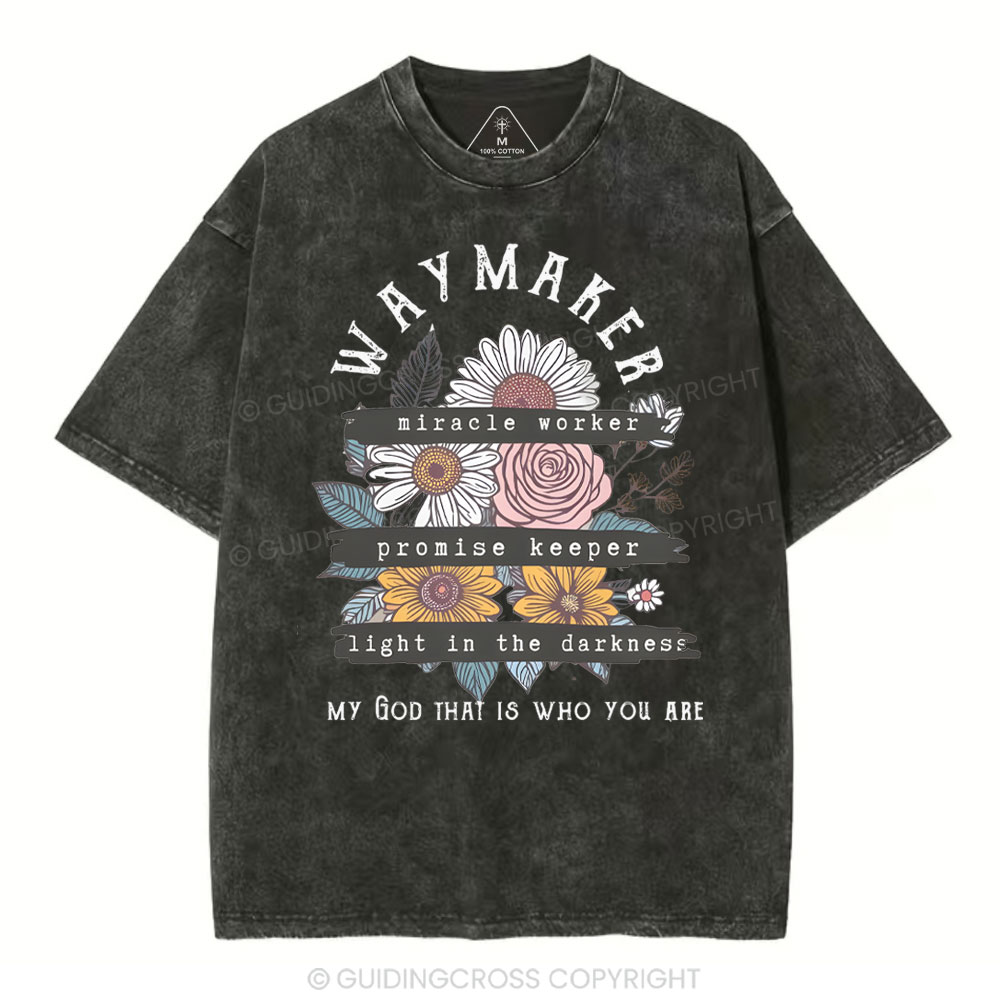 Waymaker Christian Washed T-Shirt