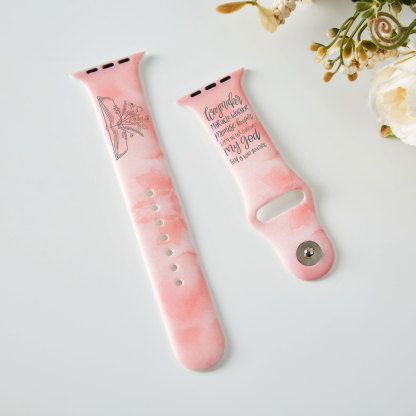 Waymaker Miracle Worker Engrave Christian Print Watch Band