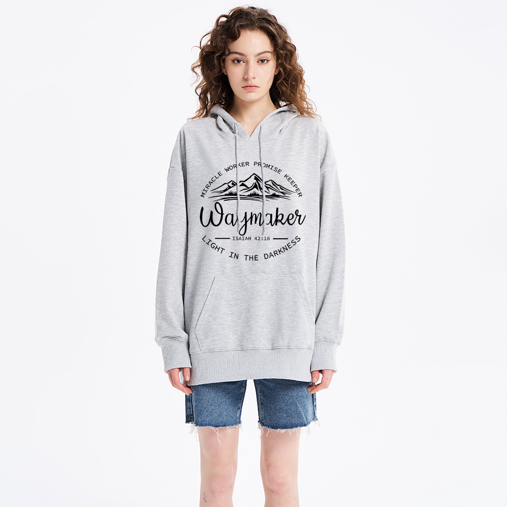 Waymaker Miracle Worker Promise Keeper Christian Hoodie