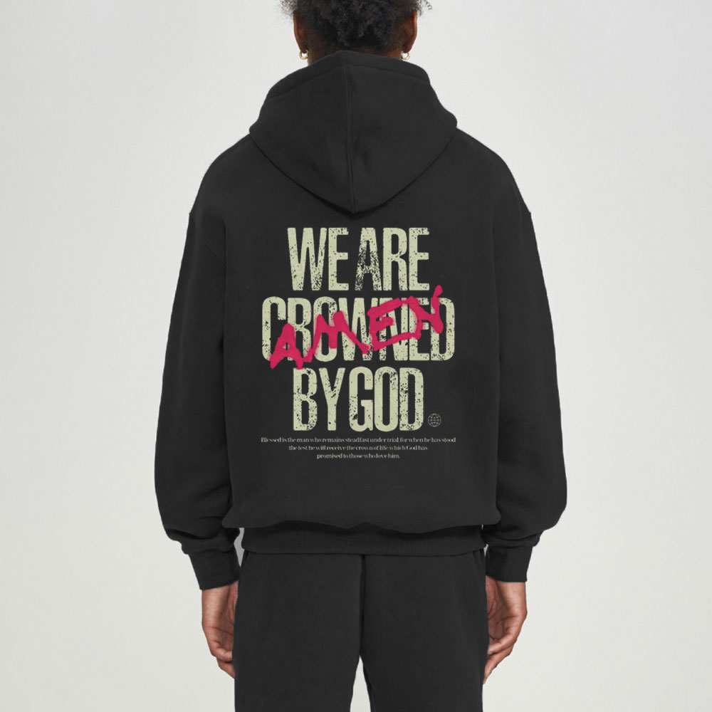 We Are Crowned By God Christian Premium Fleece Hoodie Set