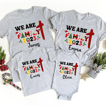 We Are Family Christian Christmas Matching Shirts