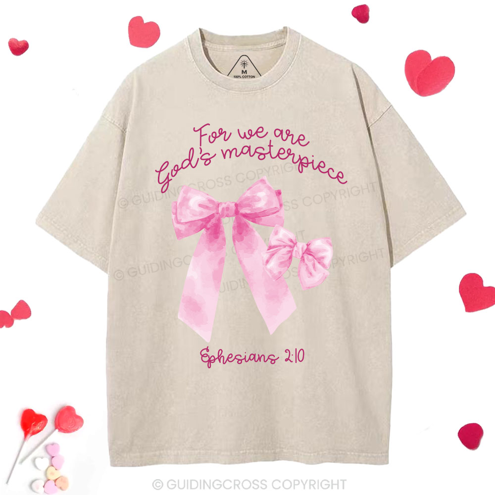 We Are God's Masterpiece Christian Washed T-Shirt