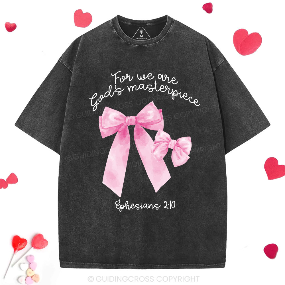 We Are God's Masterpiece Christian Washed T-Shirt