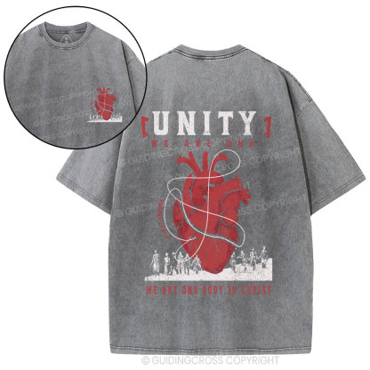 We Are One  Body In Christ Christian Washed T-Shirt