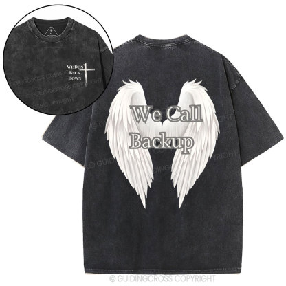 We Call Back Up Christian Washed T-Shirt