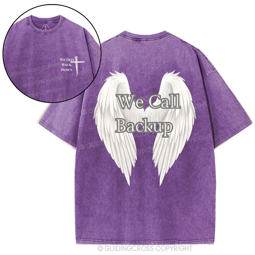 We Call Back Up Christian Washed T-Shirt