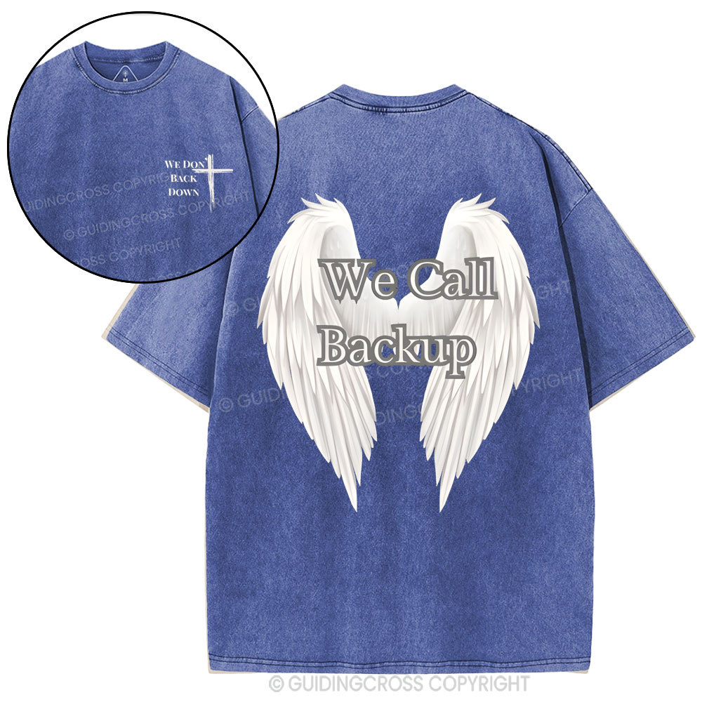 Double-sided sample washed T-Shirt Sale - GuidingCross