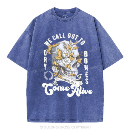 We Call Out To Dry Bones Come Alive Chirstian Washed T-Shirt