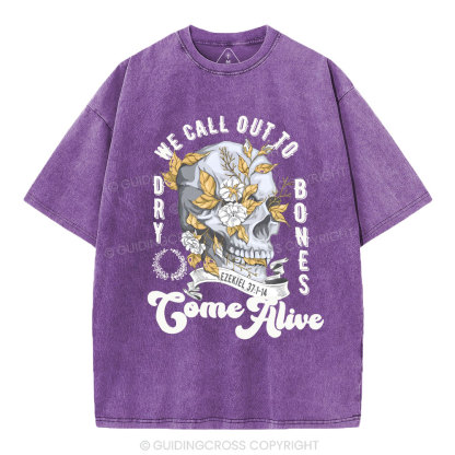 We Call Out To Dry Bones Come Alive Chirstian Washed T-Shirt