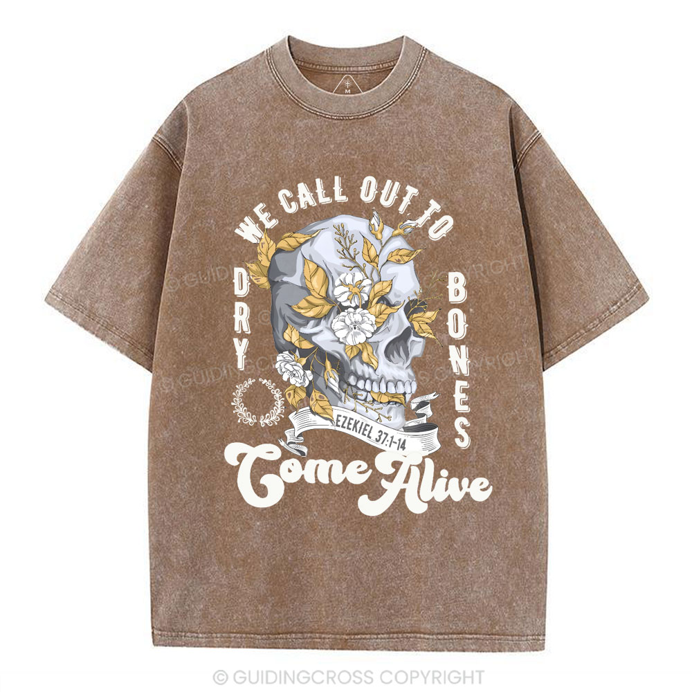 We Call Out To Dry Bones Come Alive Chirstian Washed T-Shirt