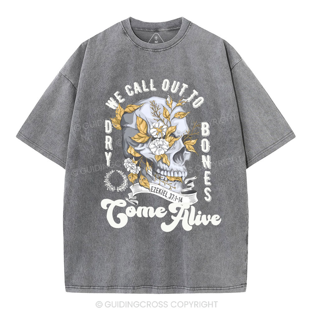 We Call Out To Dry Bones Come Alive Chirstian Washed T-Shirt