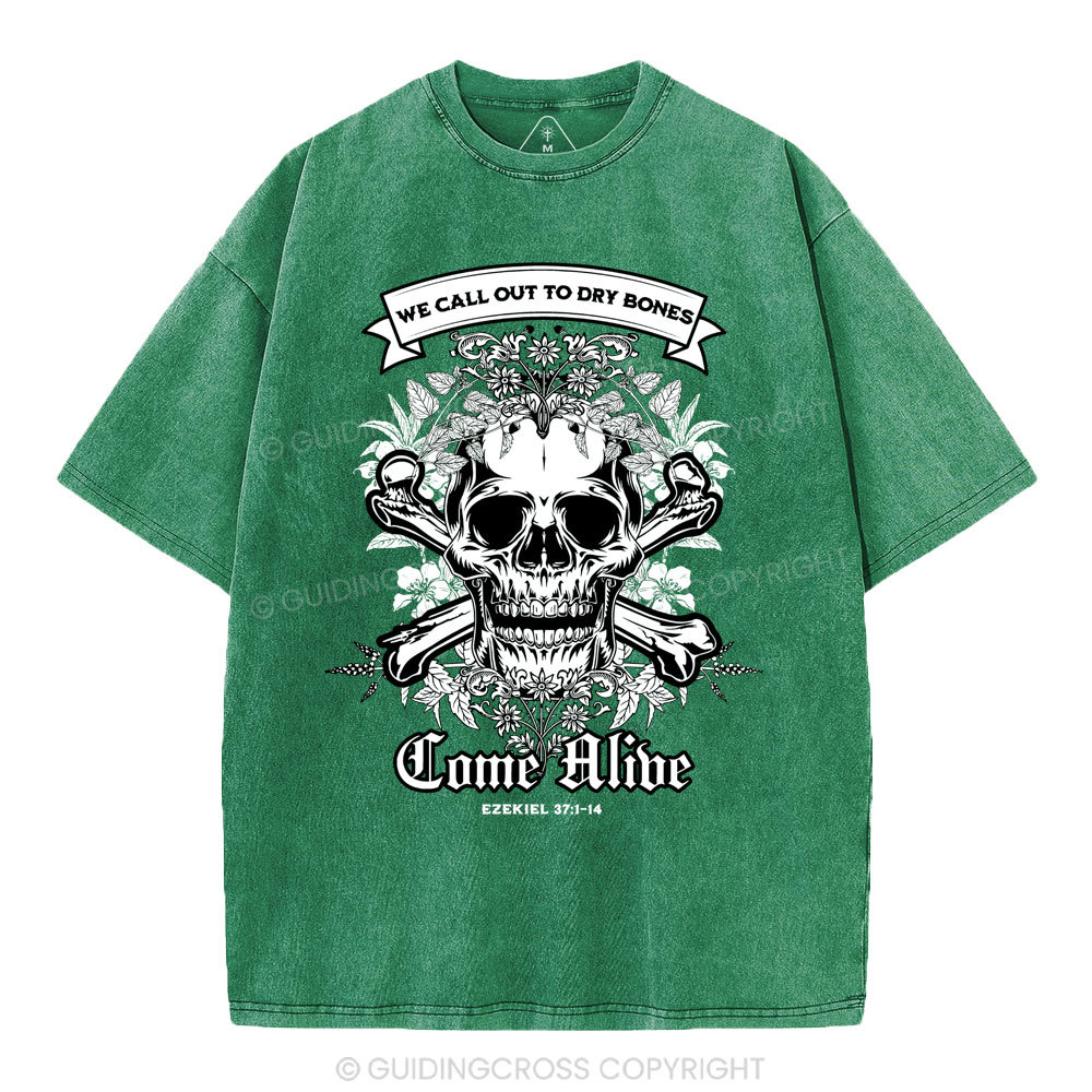 We Call Out To Dry Bones Come Alive Christian Washed T-Shirt