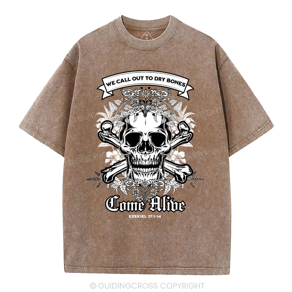 We Call Out To Dry Bones Come Alive Christian Washed T-Shirt
