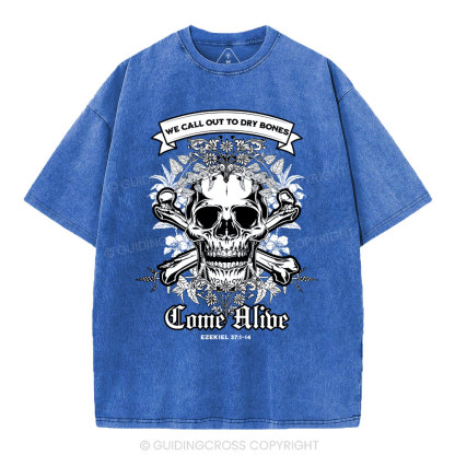 We Call Out To Dry Bones Come Alive Christian Washed T-Shirt