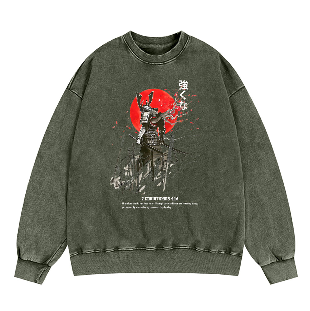 We Do Not Lose Heart Chirstian Washed Sweatshirt