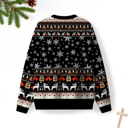 We Saw That Christian Lightweight Sweater