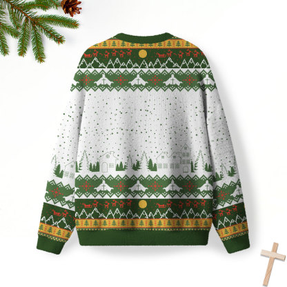 We Saw That Furry Christian Lightweight Sweater