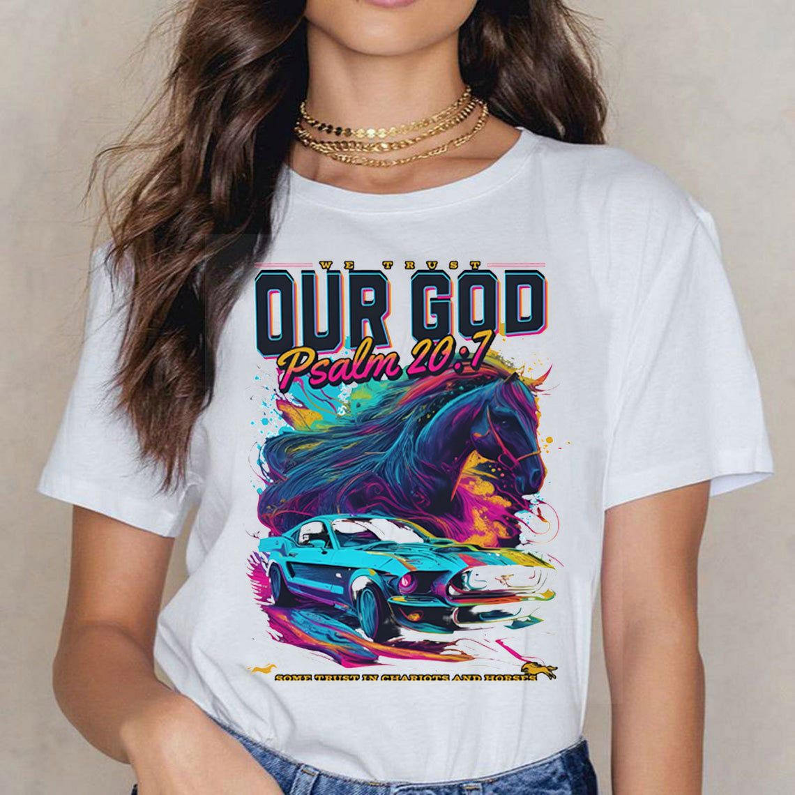 We Trust Our God Christian T-Shirt