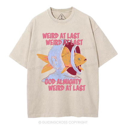 Weird At Last God Almighty Weird At Last Shirt Christian Washed T-Shirt