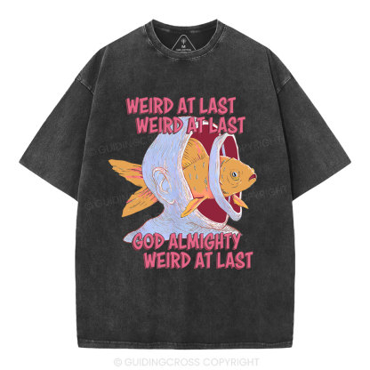 Weird At Last God Almighty Weird At Last Shirt Christian Washed T-Shirt
