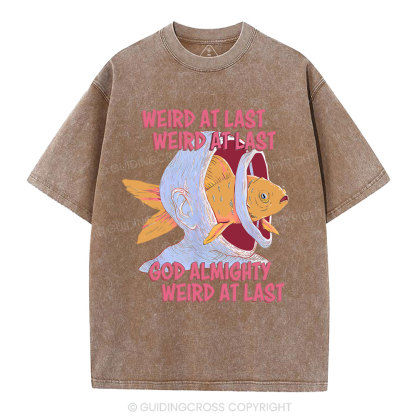 Weird At Last God Almighty Weird At Last Shirt Christian Washed T-Shirt