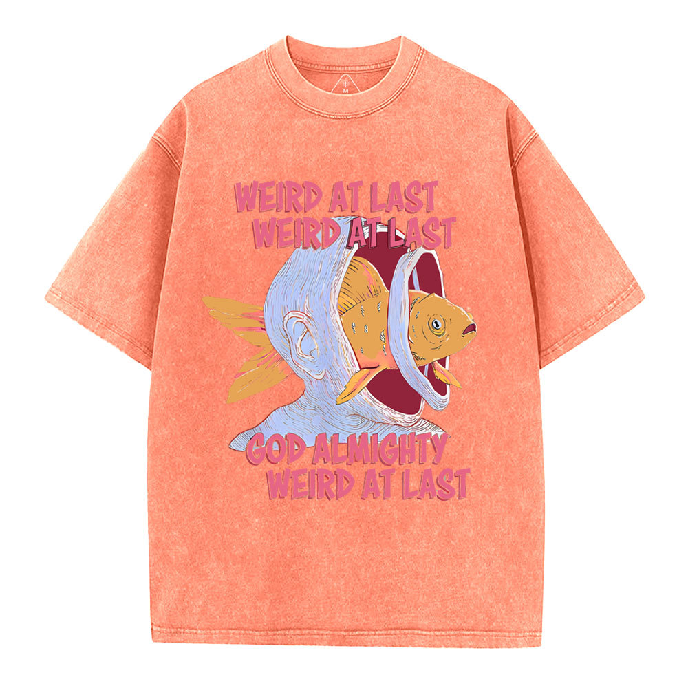 Weird At Last God Almighty Weird At Last Shirt Christian Washed T-Shirt