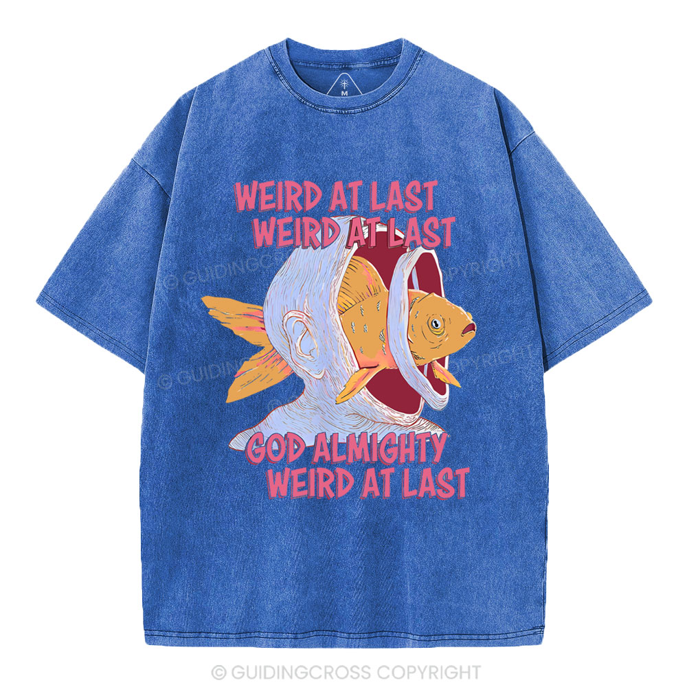 Weird At Last God Almighty Weird At Last Shirt Christian Washed T-Shirt