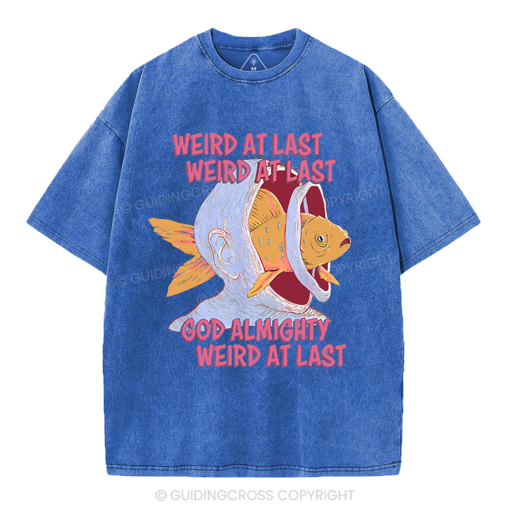 Weird At Last God Almighty Weird At Last Shirt Christian Washed T-Shirt