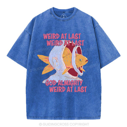 Weird At Last God Almighty Weird At Last Shirt Christian Washed T-Shirt