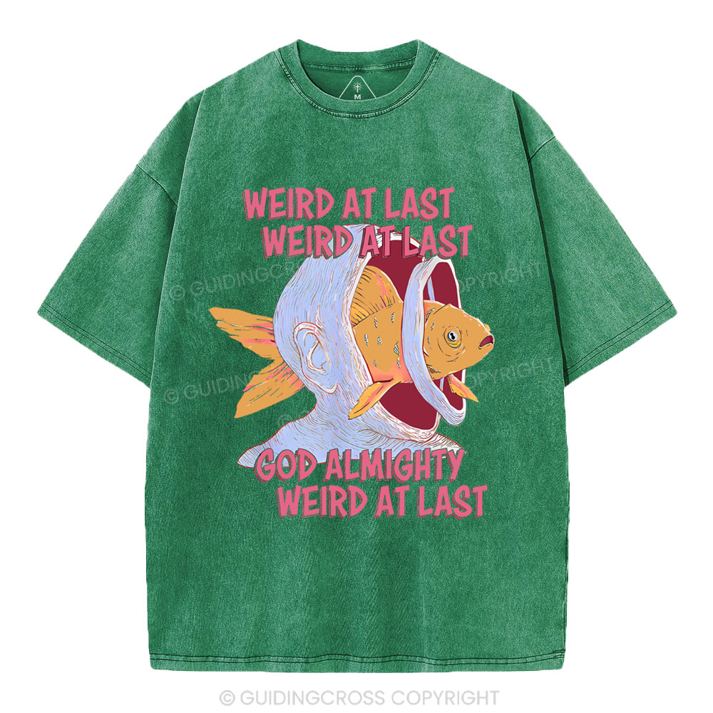 Weird At Last God Almighty Weird At Last Shirt Christian Washed T-Shirt