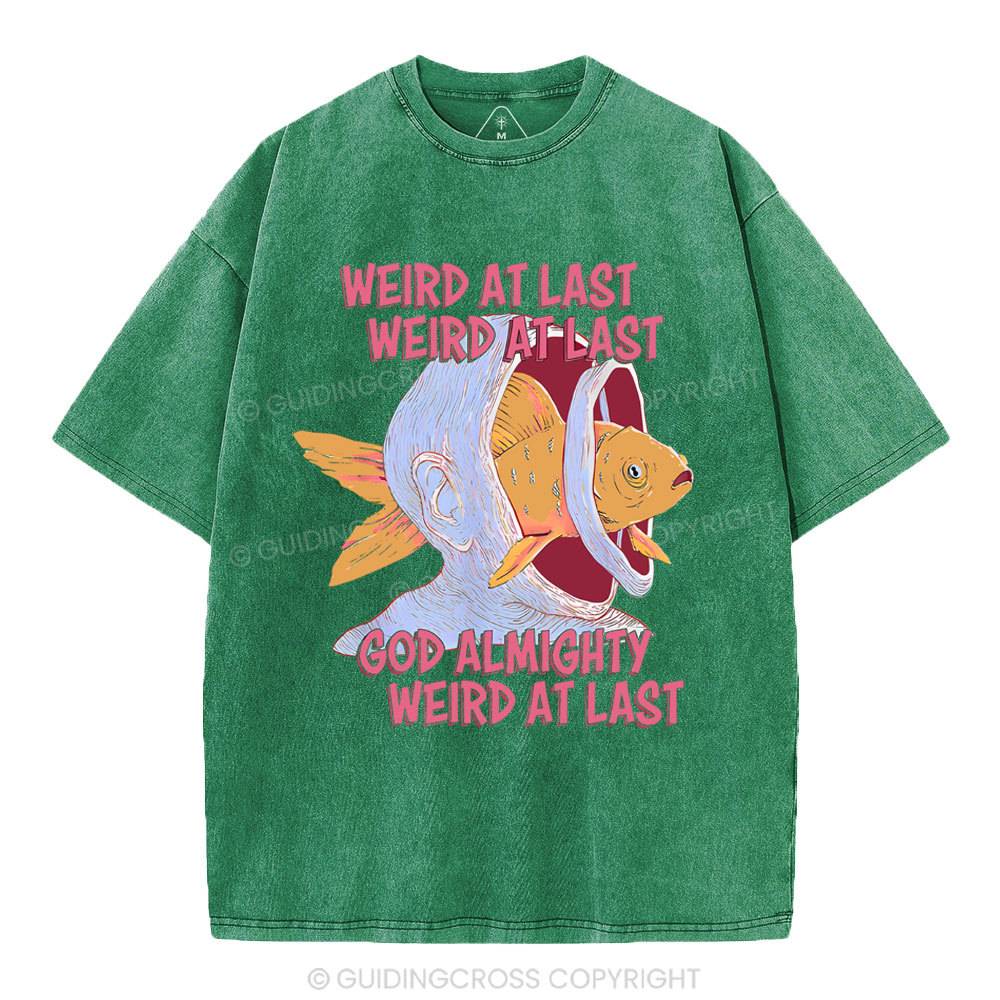 Weird At Last God Almighty Weird At Last Shirt Christian Washed T-Shirt