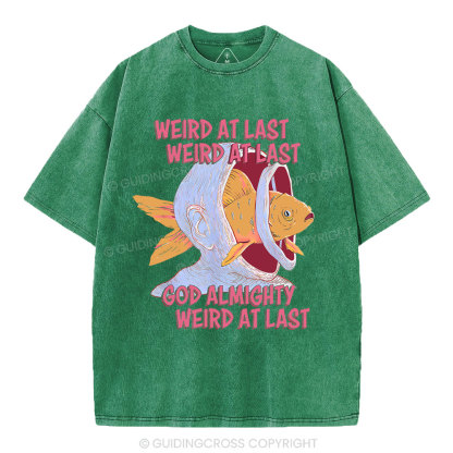 Weird At Last God Almighty Weird At Last Shirt Christian Washed T-Shirt