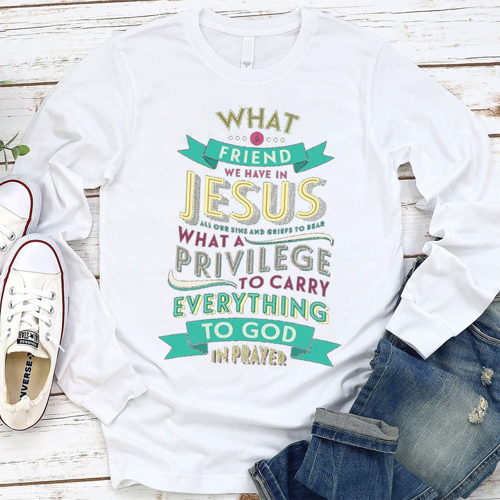 What A Friend Christian Christmas Long Sleeve T-Shirt