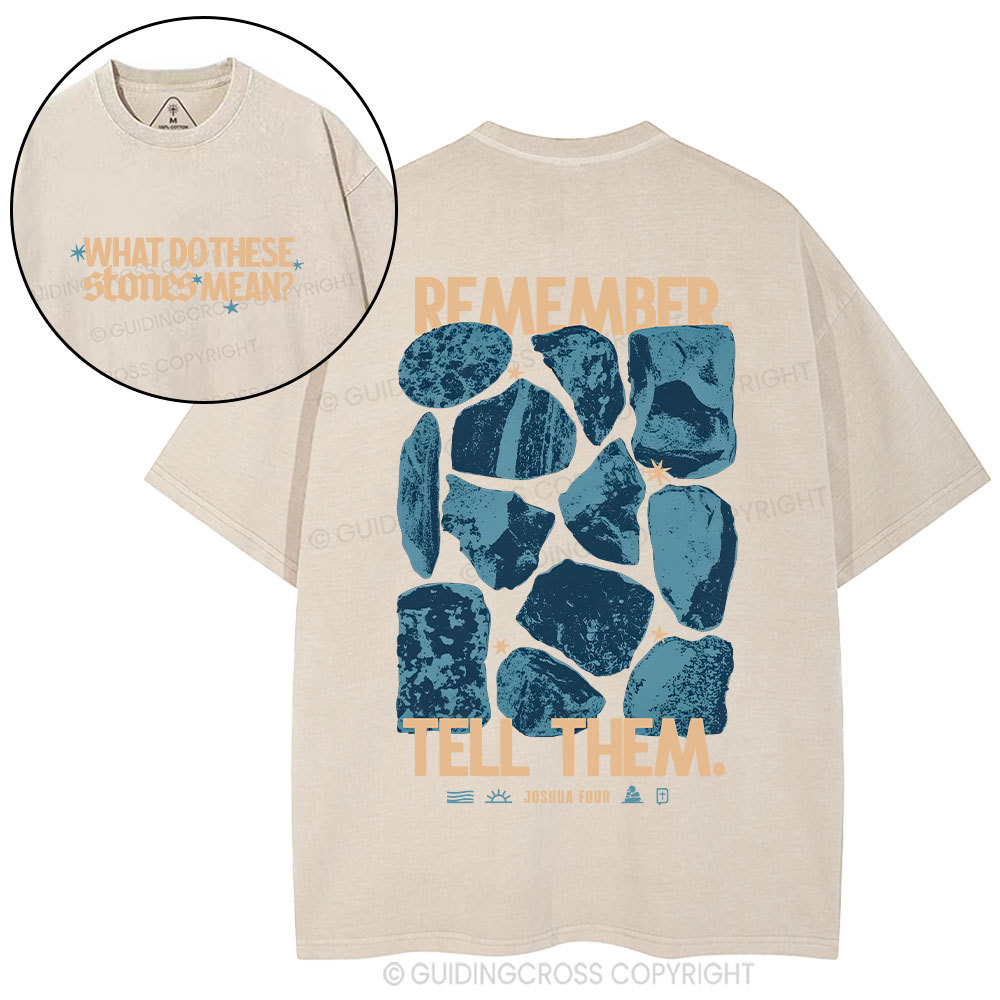 What Do These Stones Mean Christian Washed T-Shirt