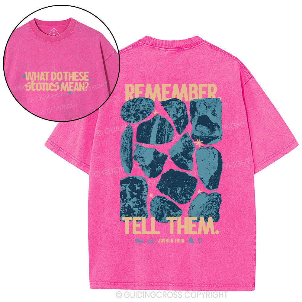 What Do These Stones Mean Christian Washed T-Shirt