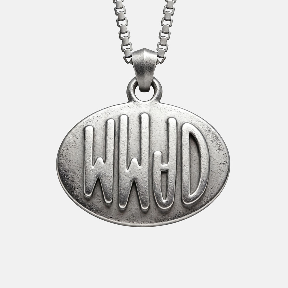 What Would Jesus Do Christian 925 Sterling Silver Necklace